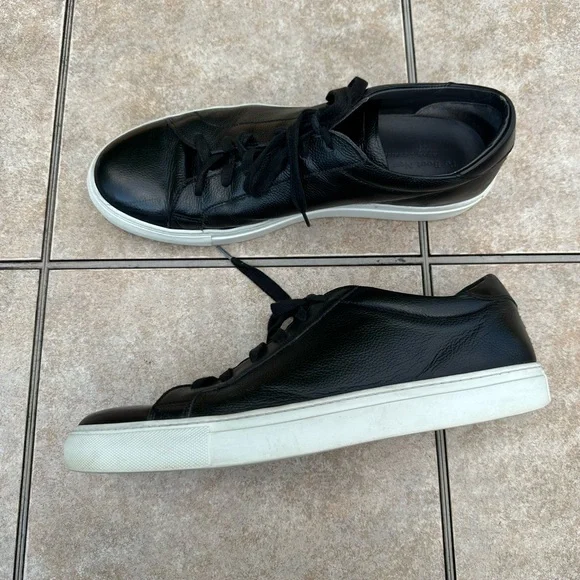 Adam Derrick To Boot New York Black Leather Sneakers in Nappa Black